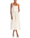 Bardot Lilah Sweetheart Corset A-line Midi Dress In Sunny Floral