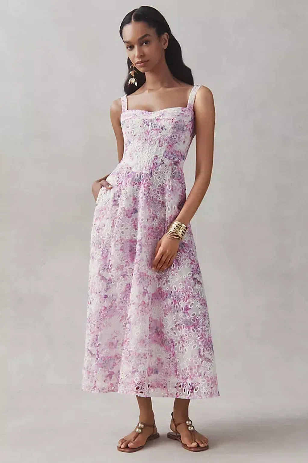 white drop waist dress Zara Drop Waist Maxi Dress-White XL