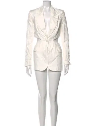 Pre-owned Bardot Linen Mini Dress W/ Tags In White
