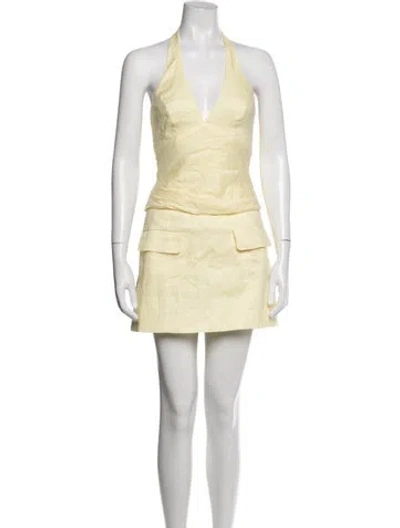 Pre-owned Bardot Linen Skirt Suit In Pink