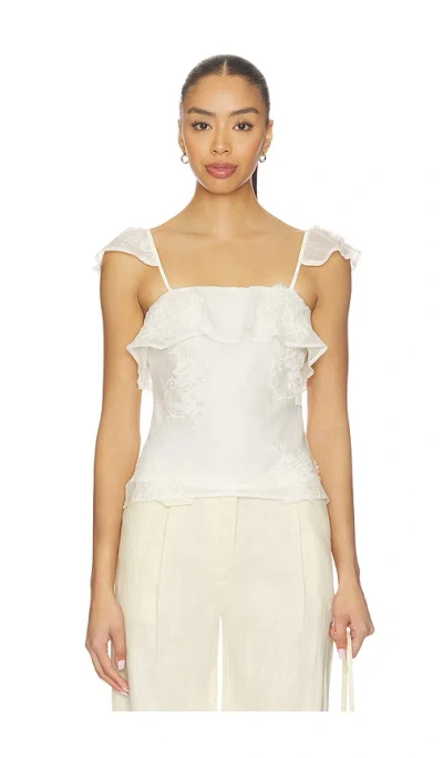 Bardot Lisette Frill Detail Cami In White
