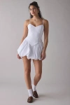 Bardot Oria Bubble Hem Satin Minidress In Orchid White