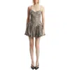 Bardot Lissett Leopard Print Minidress In Beige Leopard