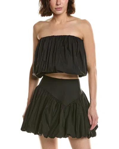 Bardot Lissett Poplin Balloon Top In Black