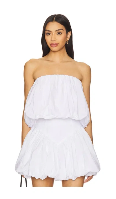 Bardot Lissett Poplin Balloon Top In Orchid Wht