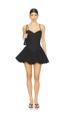 Bardot Lissett Sleeveless Poplin Minidress In Black
