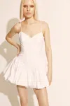 Bardot Oria Bubble Hem Satin Minidress In Orchid Wht