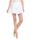 Bardot Lissett Cotton Poplin Bubble Miniskirt In White