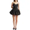 Bardot Lissett Sleeveless Poplin Minidress In Black