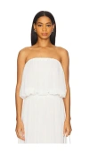 Bardot Lissett Soft Balloon Top In White