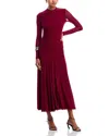 Bardot Liyana Ruched Long Sleeve Mesh Maxi Dress In Brown