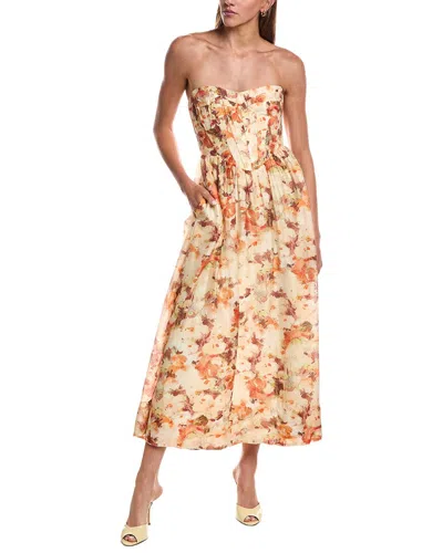 Bardot Lola Printed Midi Dress In Animal Print