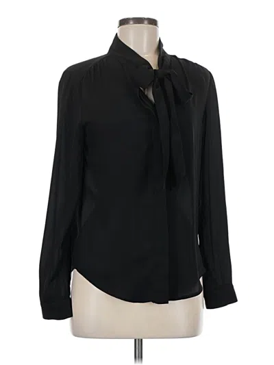 Pre-owned Bardot Long Sleeve Blouse In Black
