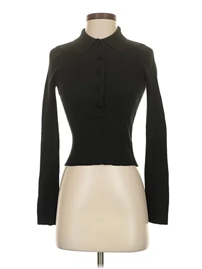 Pre-owned Bardot Long Sleeve Top Black Turtleneck Tops