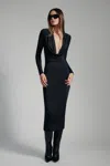 Bardot Lorel Midi Dress In Black