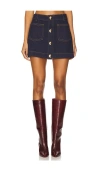 Bardot Lorenzo Denim Mini Skirt In Blue