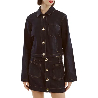 Bardot Lorenzo Denim Shirt In Black