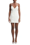 Bardot Loressa Lace Minidress In Orchid White