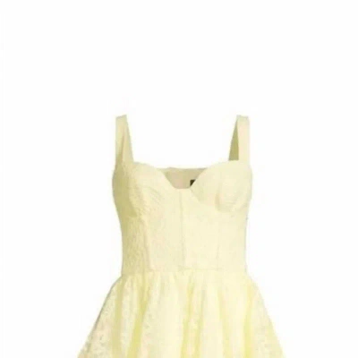 Bardot Lotus Lace Mini Dress In Yellow