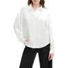 Bardot Luana Oversize Satin Button-up Shirt