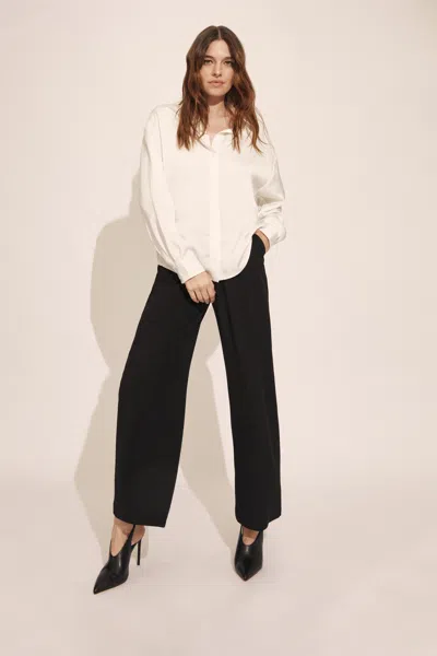 Bardot Luana Oversized Satin Shirt In Orchid Wht