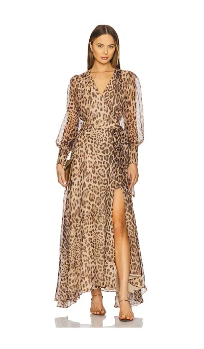 BARDOT LUCIANNA MAXI WRAP DRESS