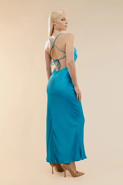 Bardot Madelyn Midi Slip Dress In Marine