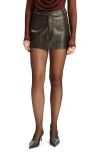 Bardot Maika Faux Leather Miniskirt In Black