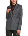 Bardot Maika Fitted Blazer In Gray