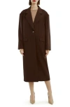 Bardot Maika Longline Coat In Brown