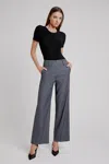 Bardot Maika Straight Leg Pant In Dark Grey