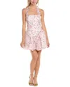 Bardot Mave Floral Halter Minidress In Pink