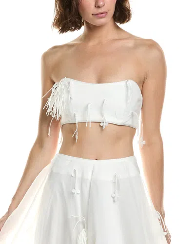 Bardot Marcelle Crop Top In White