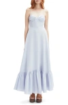 Bardot Marian Linen Blend Maxi Dress In White
