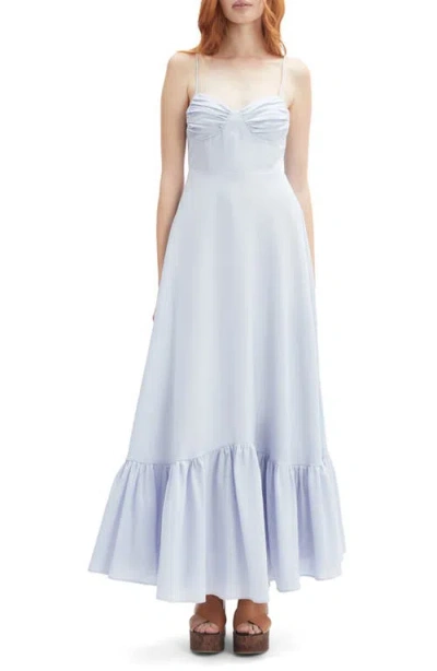 Bardot Marian Linen Blend Maxi Dress In White