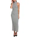 Bardot Mariano Turtleneck Sleeveless Rib Sweater Dress In Grey