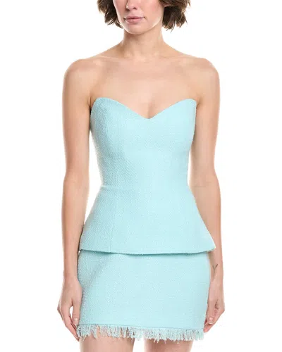 Bardot Mariska Longline Strapless Top In Blue