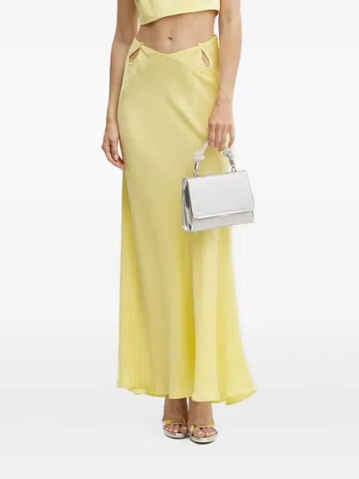Bardot Marli Cut-out Maxi Skirt In Yellow