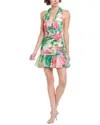 Bardot Mave Halter Neck Mini Dress In Multi