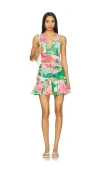Bardot Mave Halter Neck Mini Dress In Pink Floral