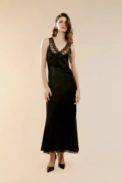 Bardot Mendez Slip Dress In Black