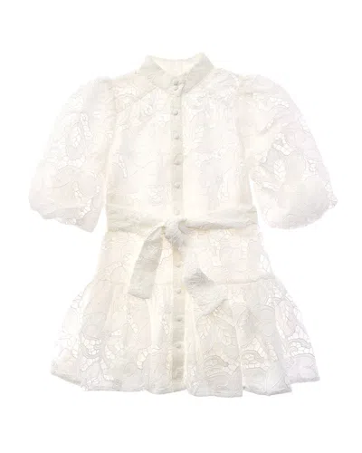 Bardot Kids' Mila Shirt Dress In White