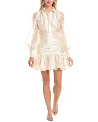 Bardot Milani Organza Shirtdress In Neutral