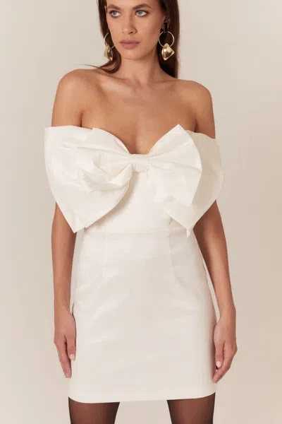 BARDOT MINI BOW DRESS