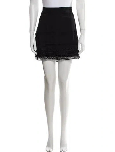 Pre-owned Bardot Mini Skirt In Black