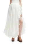 Bardot Mirella Wrap Maxi Skirt In White