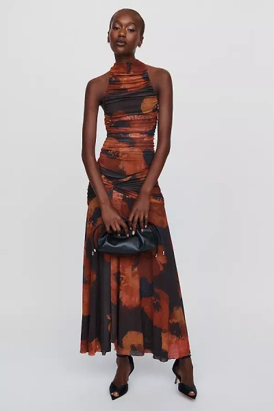 Bardot Natalya Sleeveless Mesh Maxi Dress In Multicolor