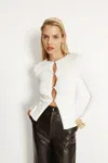 Bardot Nautico Knit Cardigan In Orchid Wht