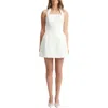 Bardot Nevelle Hourglass Halter Minidress In Orchid White