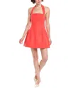 Bardot Nevelle Hourglass Halter Minidress In Red